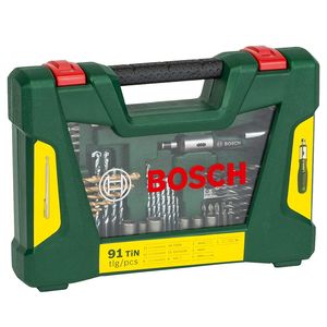 پیچ گوشتی و مته بوش مدل فوق حرفه ای 91 tin vline مجموعه 91 عددی